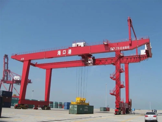 50/ 10 Ton Lifting Container 20' 40' RMG-Schienenbehälter-Portalkran