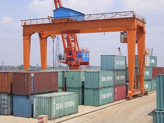 50/ 10 Ton Lifting Container 20' 40' RMG-Schienenbehälter-Portalkran