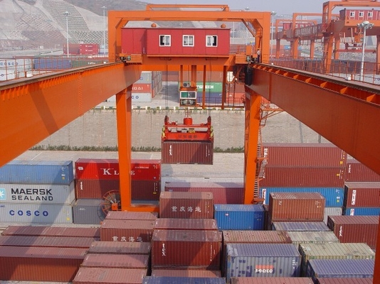 50/ 10 Ton Lifting Container 20' 40' RMG-Schienenbehälter-Portalkran