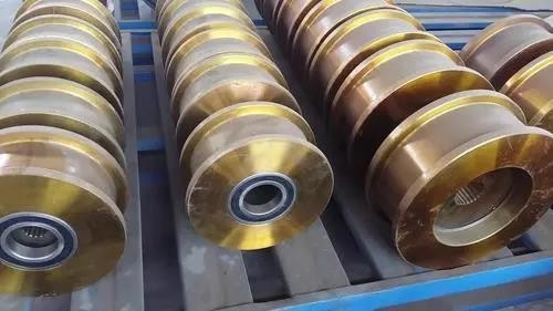 Stahl-Crane Shaft Cast Ld Wheel-Block eingestellt für Laufkran