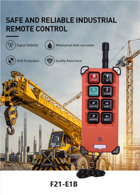 Industrielle drahtlose 6 Knopf-Fernbedienung F21-E1b Telecrane
