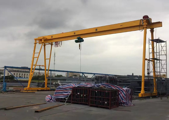 5 Ton Movable Gantry Crane With Wirerope elektrische Hebemaschine im Freien unter Verwendung