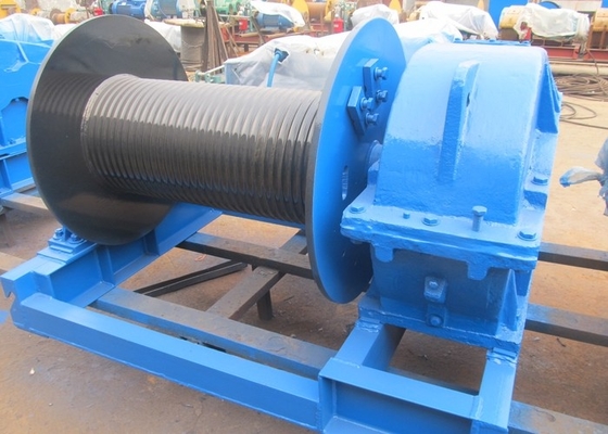 5KN zum elektrischen Bau-Hochleistungsbergwerk Marine Drum Winch der Seilwinde-100KN