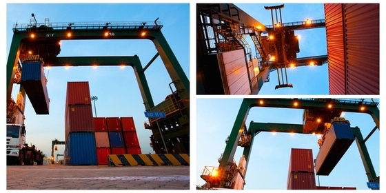 Schienen-Hafen-Behälter-Crane Automated Stacking Container Unloading-Kran QU70 QU80
