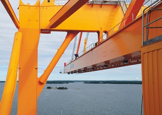 Leistungsstarker elektrischer Doppelträger-Gantry-Kran mit Polyurethan-Puffer