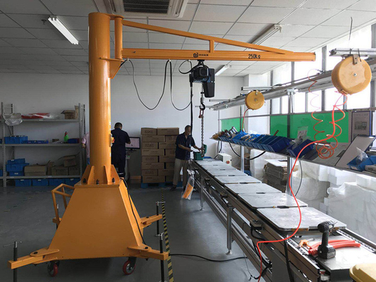 Soem-ODM 650cm bis 1000cm Schwingarm Jib Crane Flexible Rotation