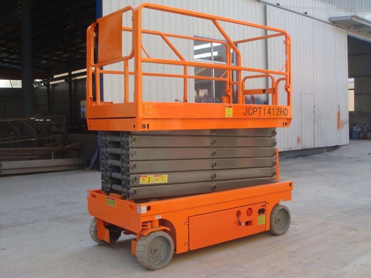 8m bis 14m Mobile-Luftarbeit-Plattform der Höhen-selbstfahrende elektrische Scherenhebebühne-300kg