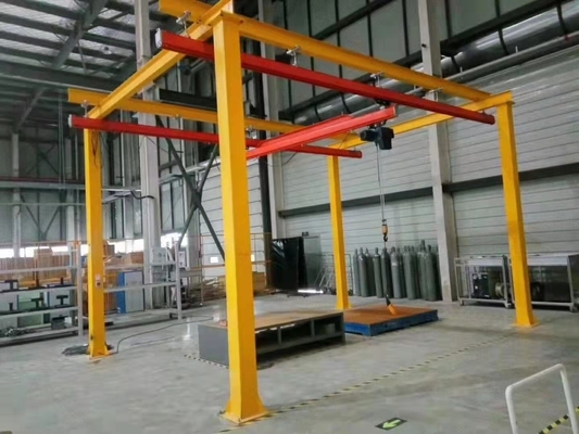 Manueller niedriger Eigengewichts-Boden stützte freien stehenden Kran KBK-Kran-500kg 1000kg