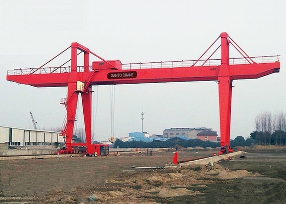 Elektrisch betriebene 10-75t Doppelbalken-Gantry-Kran, glattes Heben mit drahtloser Fernbedienung