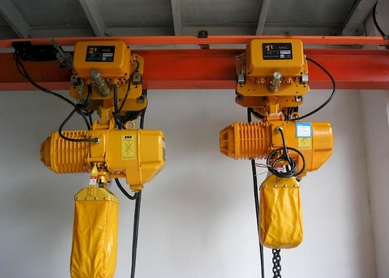 Niedrige Hebemaschinen-Hebezeug der Durchfahrtshöhen-0.5T-50T industrielle des Elektrokettenzug-81db