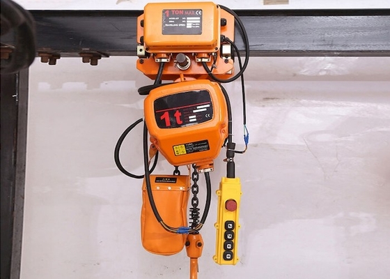 Motorisierte Laufkatzen-Art Elektrokettenzug 1,5 Ton With Remote Control