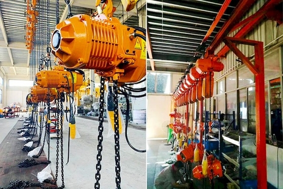 Kundengebundener Haken HHBD 2 Ton Electric Chain Hoist With/motorisierte Laufkatze