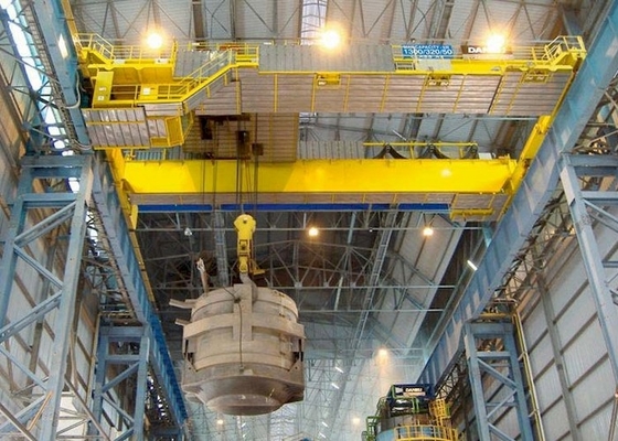 Stahlwerk-Schöpflöffel-metallurgischer doppelter Träger-Überführungs-Kran EOT-Kran 75ton