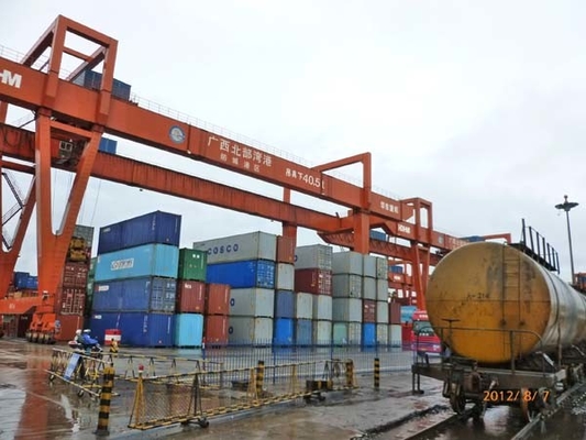 Behälter-Kräne A6 A7 40 Ton Rail Mounted Gantry Crane Seehafen-RMG
