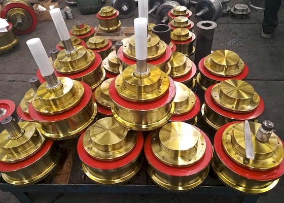 Wärmebehandelter Härte EU-Standard schmiedete Crane Wheels Wearproof Fracture Resistant
