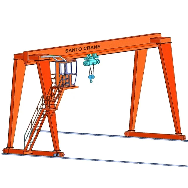 18 m P24 P38 P43 Schienenart Einträger-Gantry-Kran für Frachtwerften