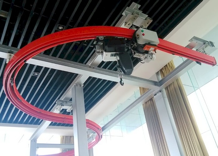 Spanne 3m bis 12m Werkstatt-Decken-Bahn KBK Crane With Electric Hoist